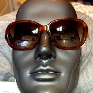 DIOR Brown Oversized Sunglasses TEMPLE DIOR